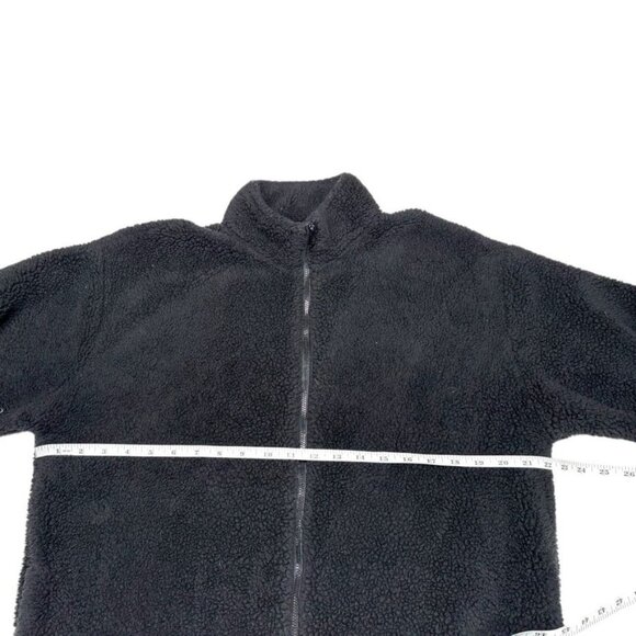 Victoria's Secret PINK Black Teddy Bear Jacket Size Medium - Picture 4 of 6